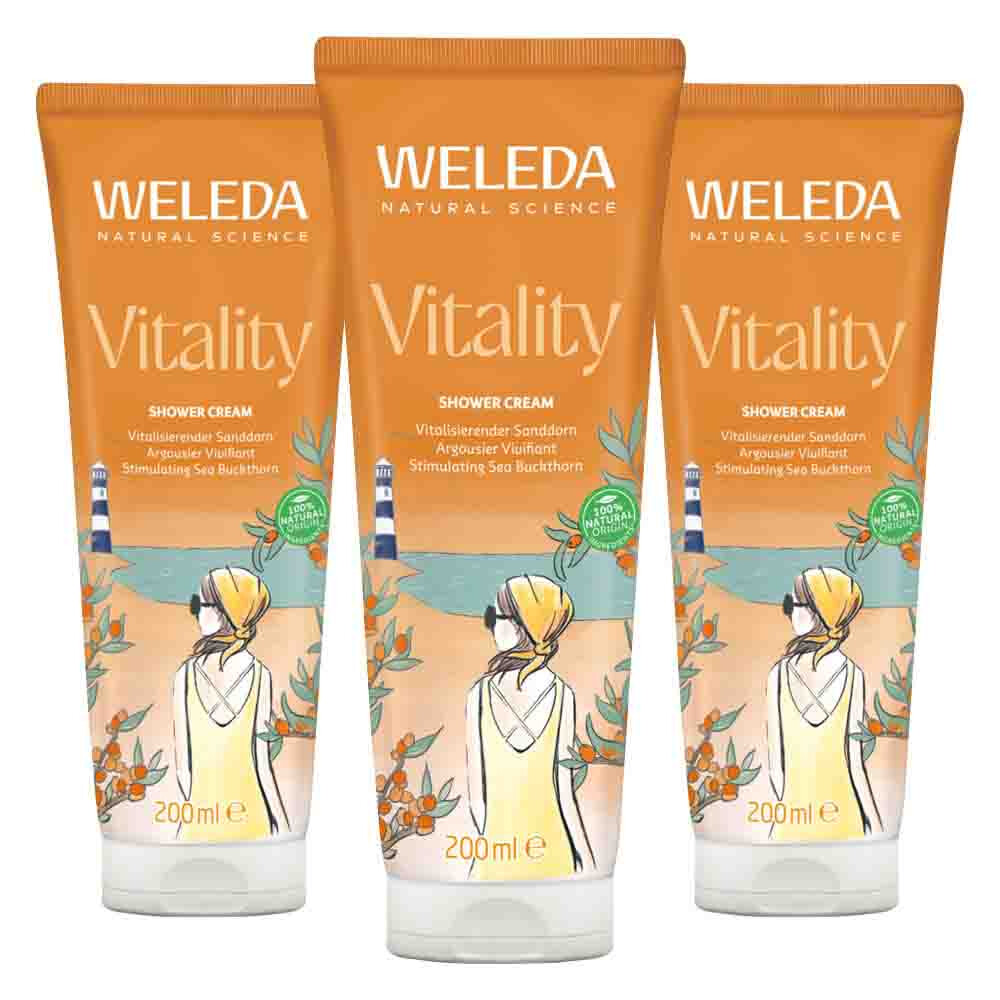 3x WELEDA Duindoorn Douchecrème 200 ml