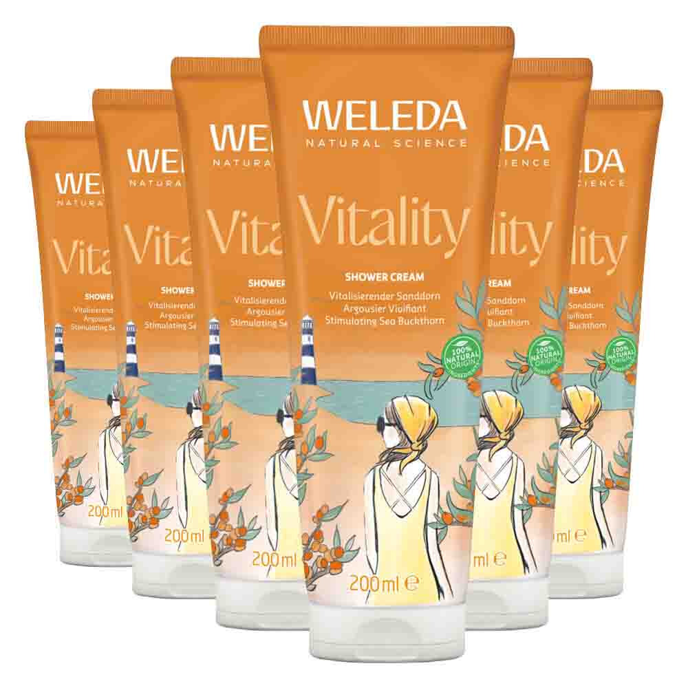 6x WELEDA Duindoorn Douchecrème 200 ml