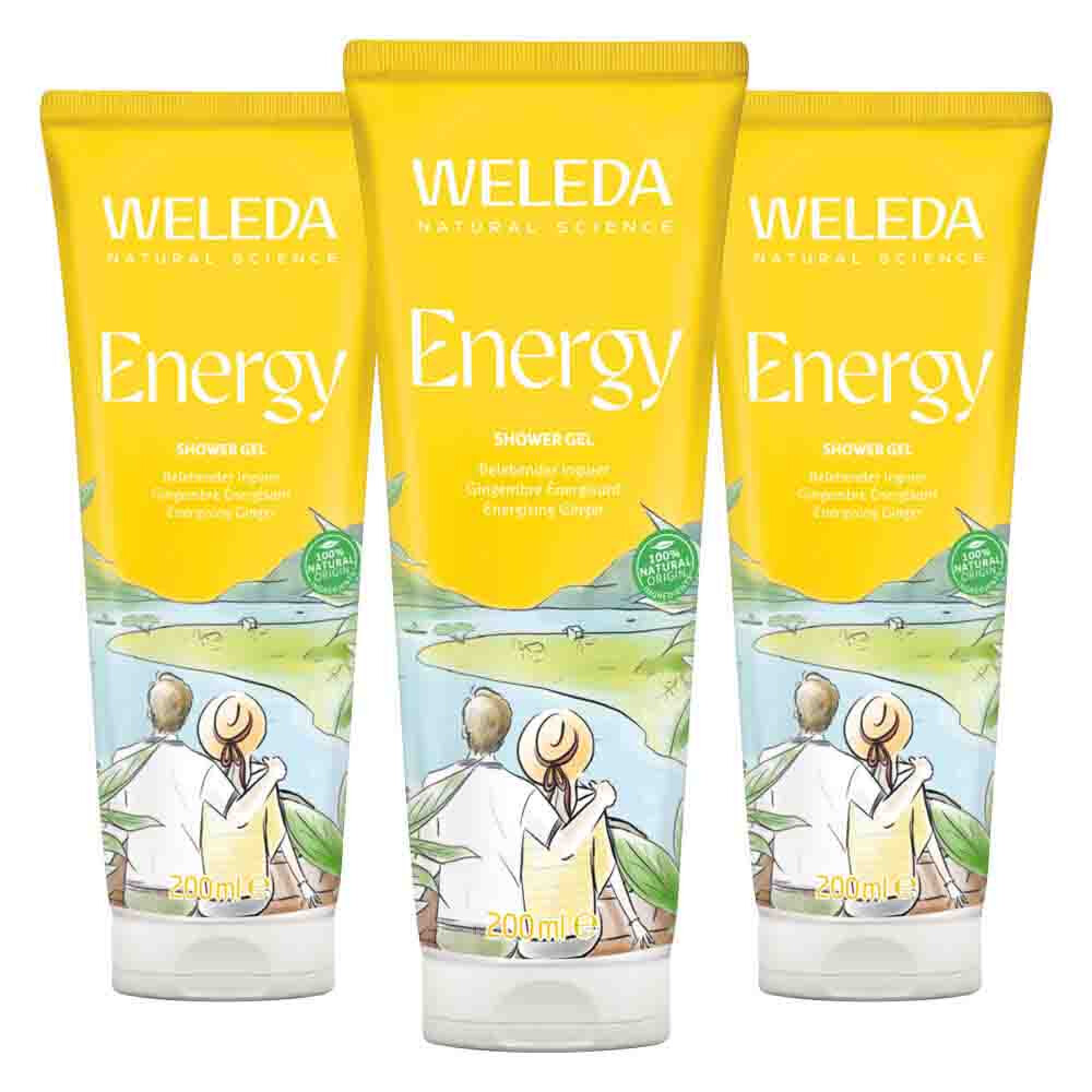 3x WELEDA Gember Douchegel 200 ml