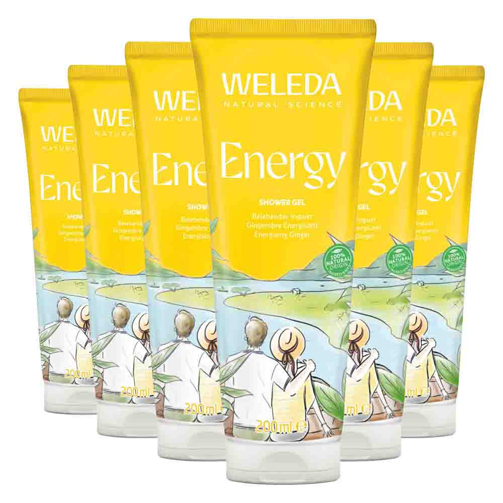 6x WELEDA Gember Douchegel 200 ml