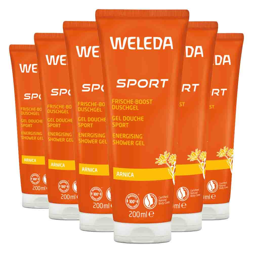 6x WELEDA Sport Douchegel 200 ml