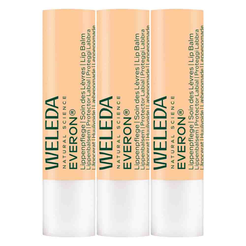 3x WELEDA Everon Lippenbalsem 4,8 gr