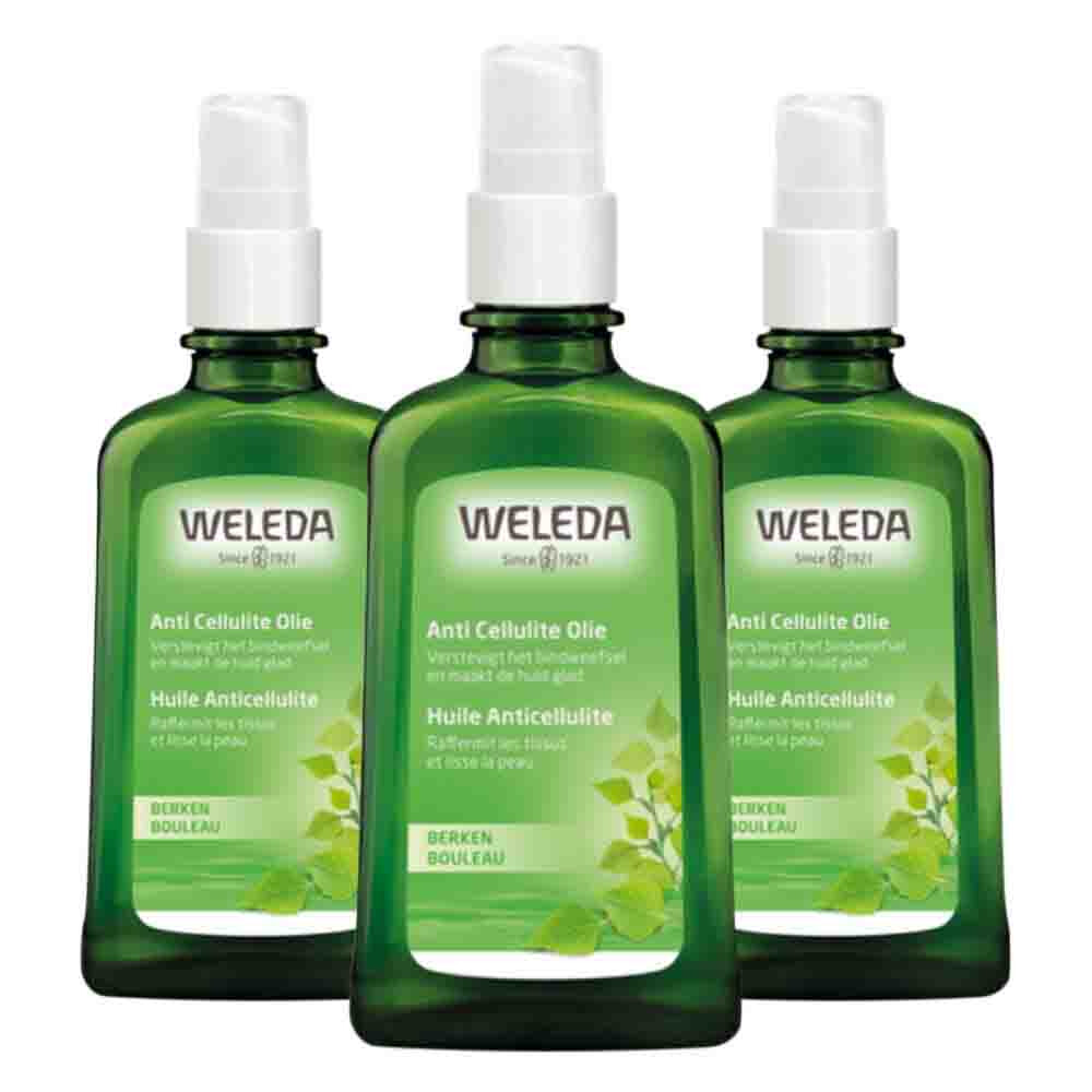 3x WELEDA Berken Anti Cellulite Olie 100 ml