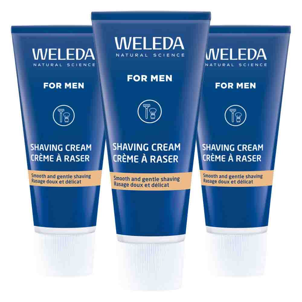 3x WELEDA Men Scheercrème 75 ml