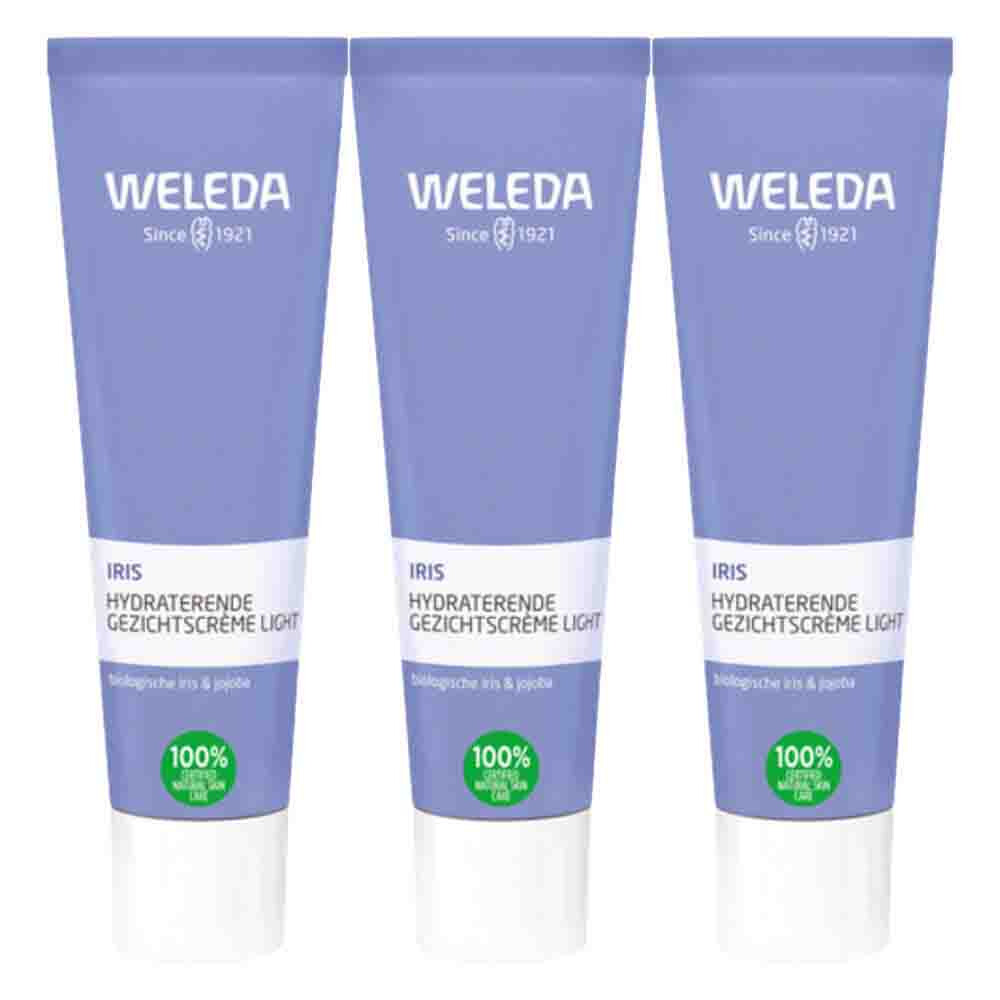 3x WELEDA Iris Hydraterende Gezichtscrème 30 ml