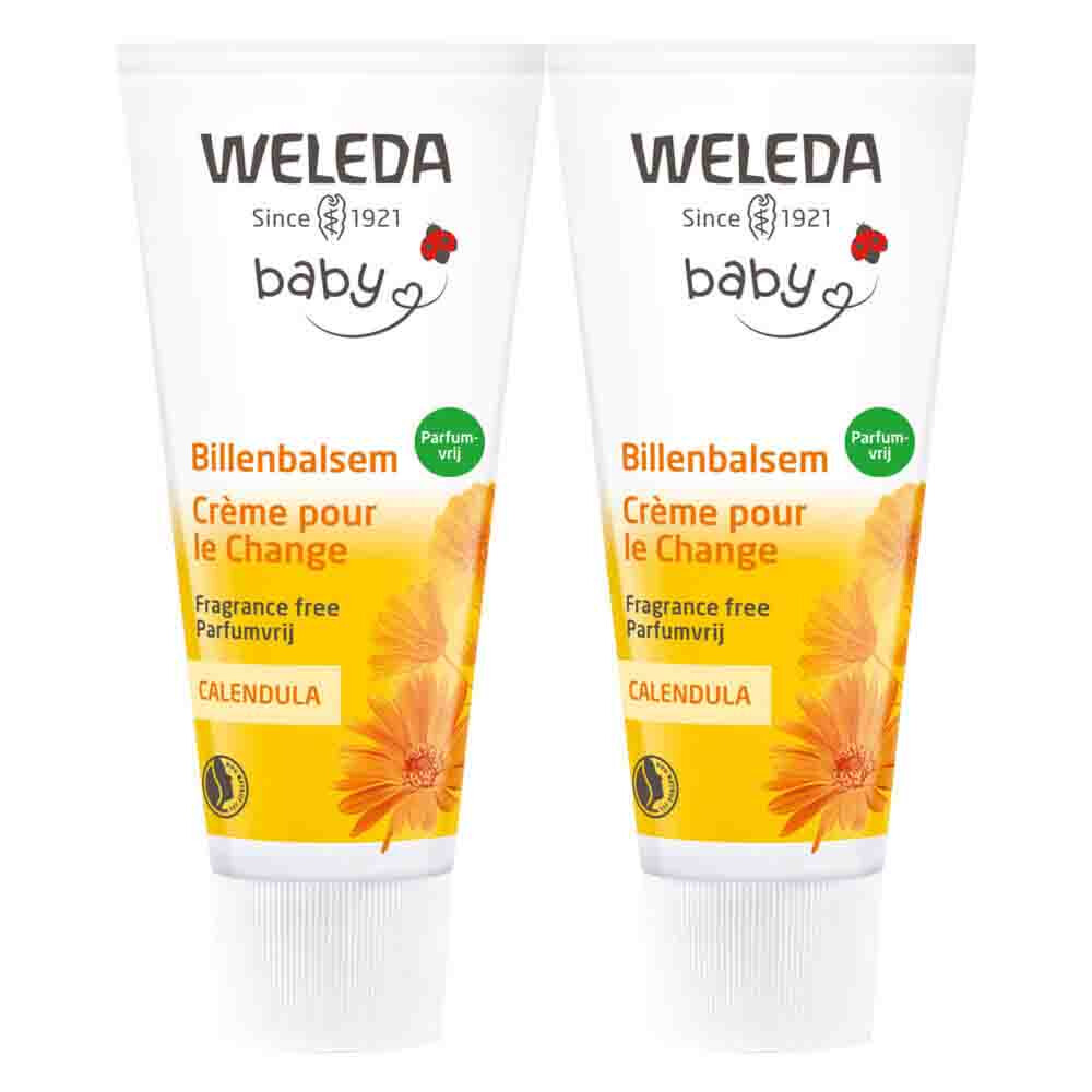 2x WELEDA Baby Calendula Billenbalsem Parfumvrij 75 ml