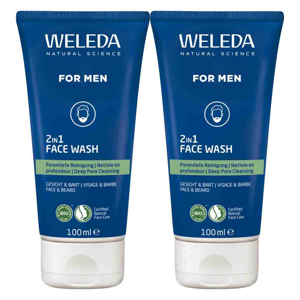 2x WELEDA Men 2-in-1 Reinigingsgel 100 ml