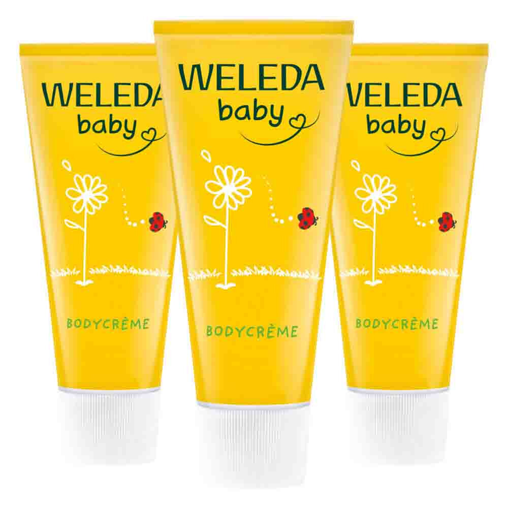 3x WELEDA Baby Calendula Bodycrème 75 ml
