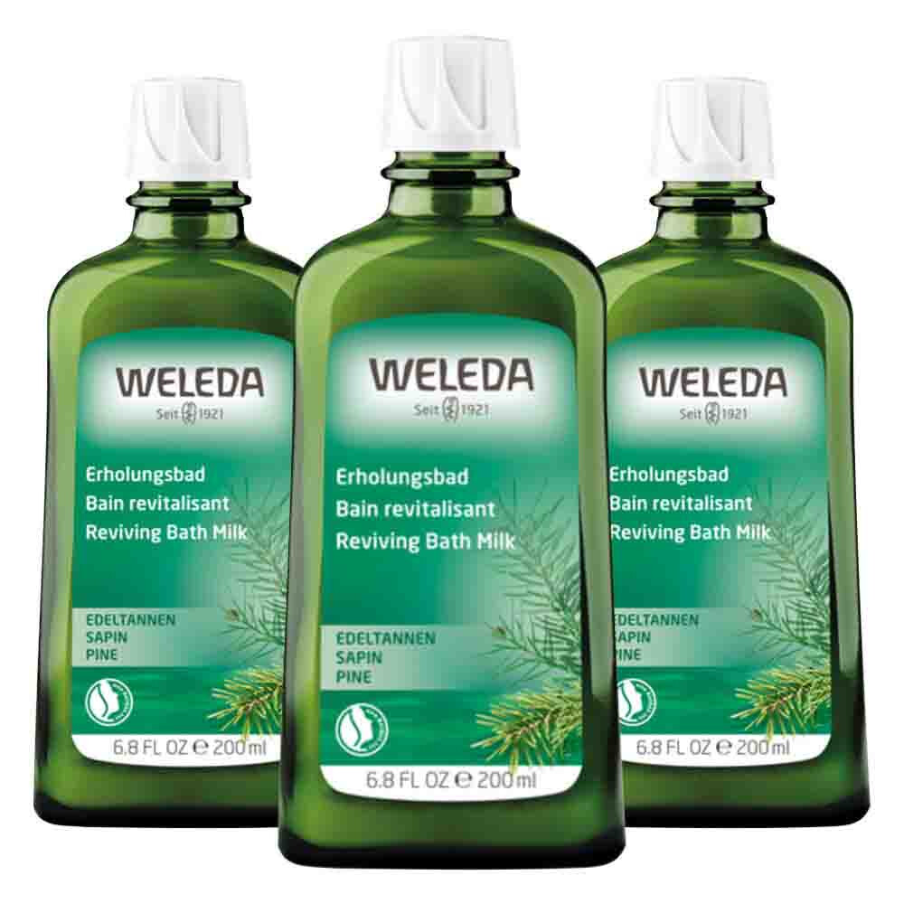 3x WELEDA Zilverspar Badmelk 200 ml
