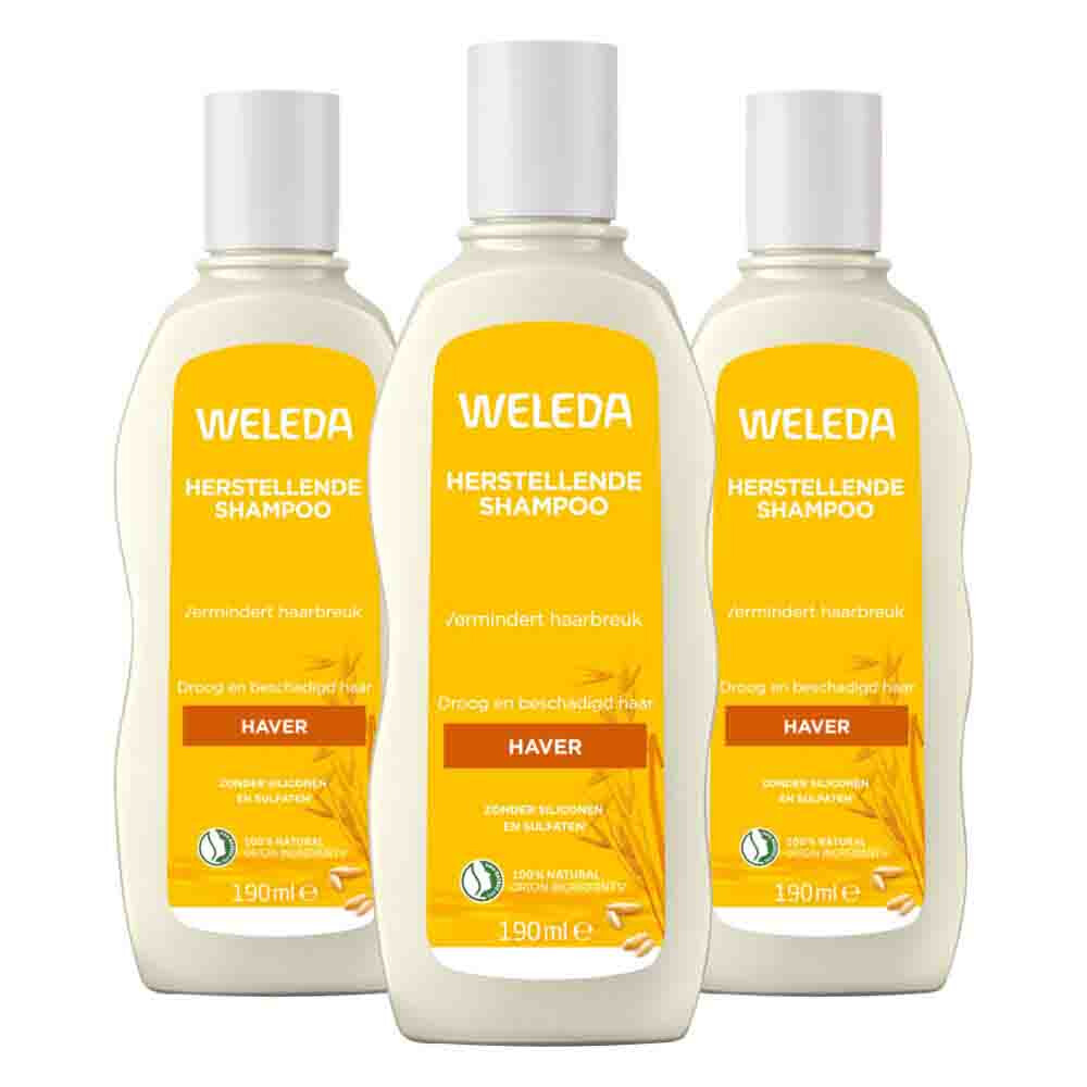 3x WELEDA Haver Herstellende Shampoo 190 ml