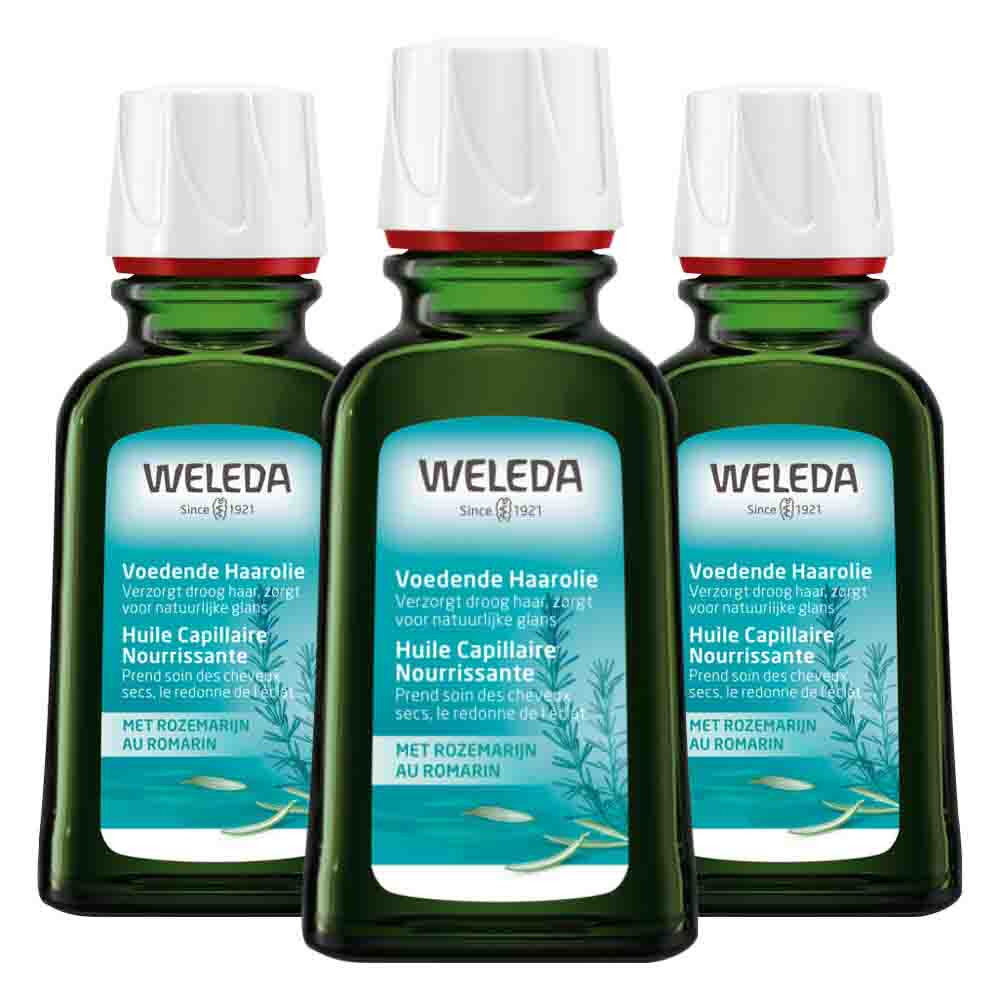 3x WELEDA Rozemarijn Voedende Haarolie 50 ml