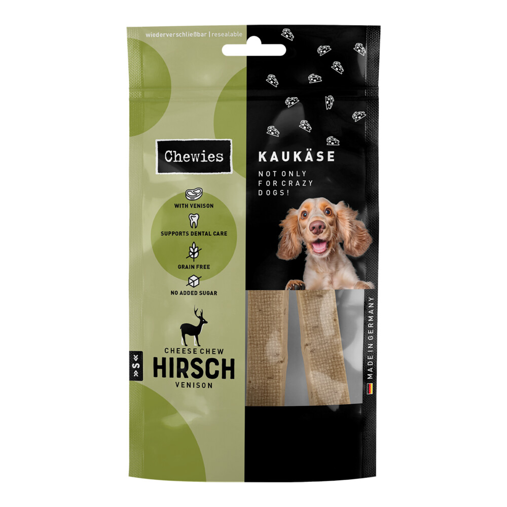 Chewies Kaas Sticks Hert S 2x60 gr