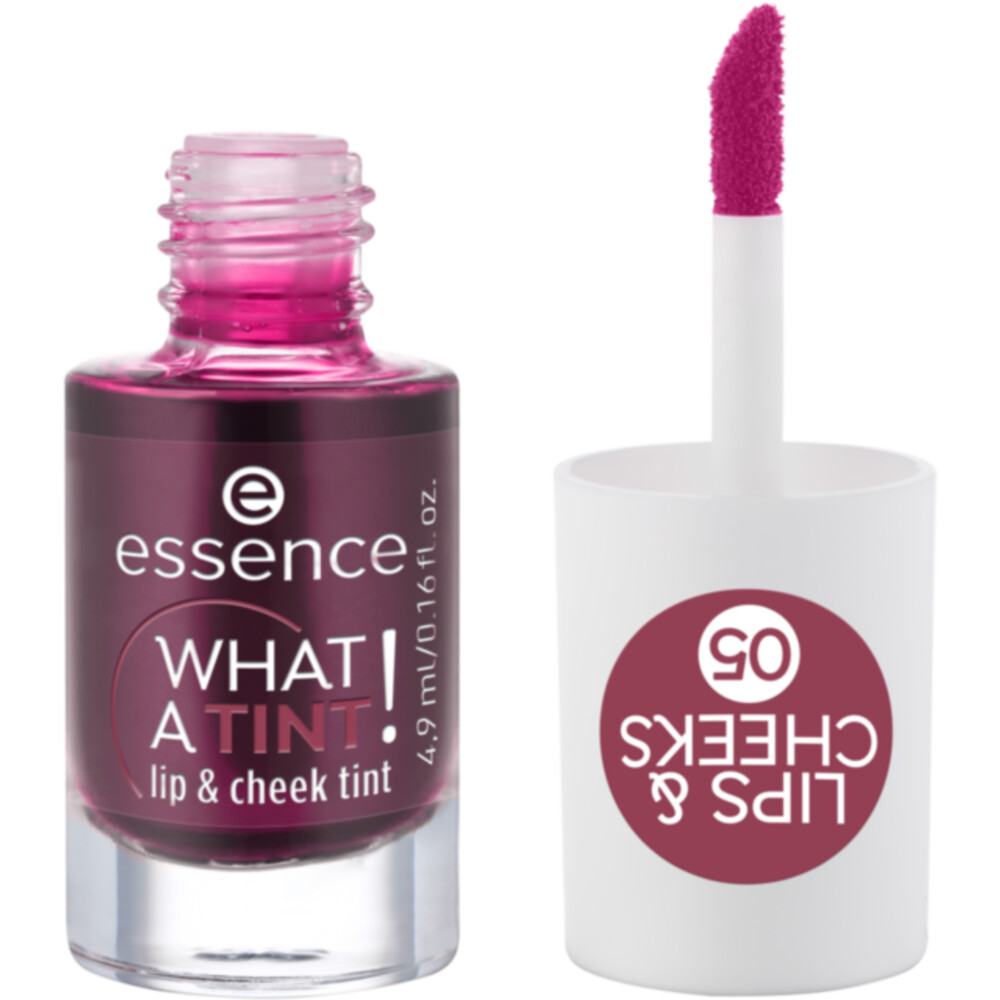 Essence What a Tint! Lip & Cheek Tint 05 Velvet Berry 4,9 ml