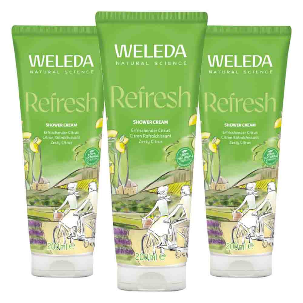 3x WELEDA Citrus Douchecrème 200 ml
