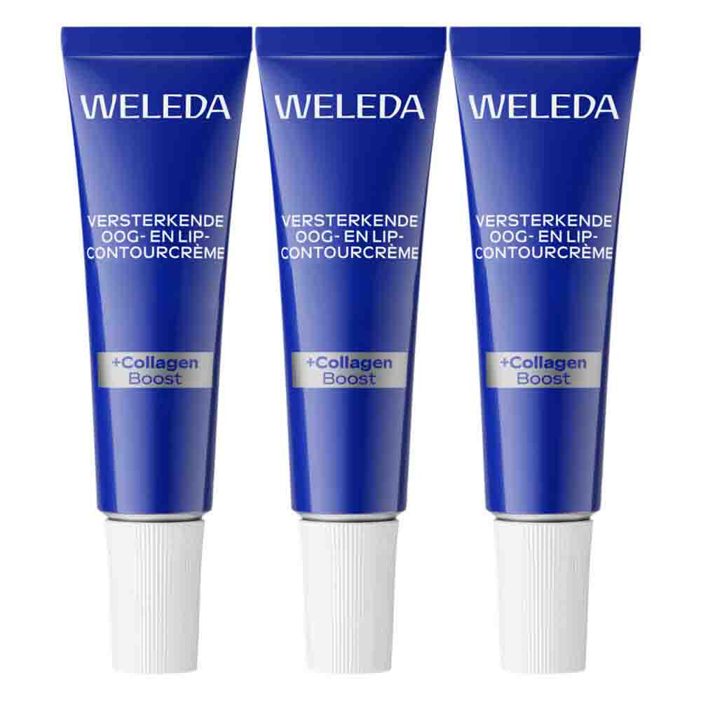 3x WELEDA Blauwe Gentiaan & Edelweiss Oog- en Lipcontourcrème 10 ml