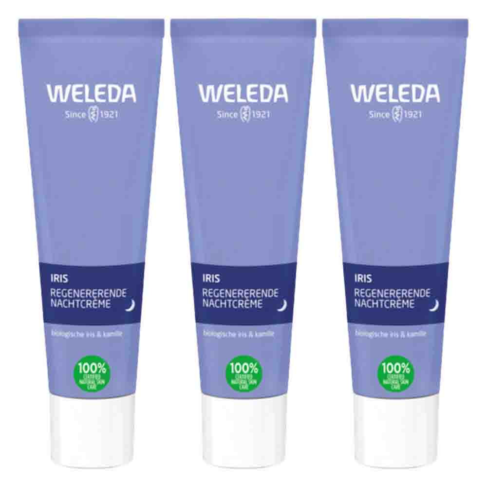 3x WELEDA Iris Regenererende Nachtcrème 30 ml
