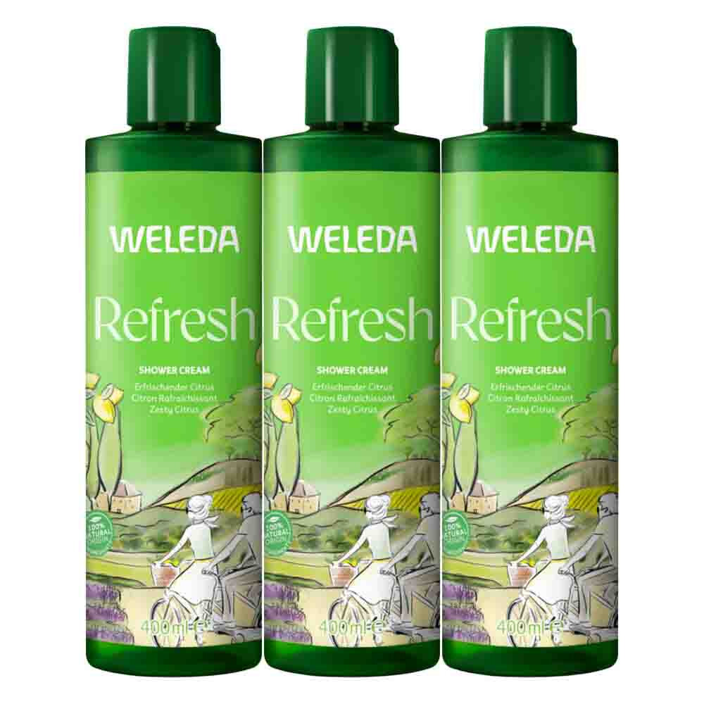 3x WELEDA Citrus Douchecrème 400 ml