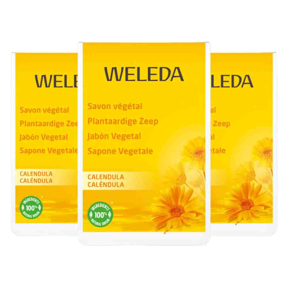 3x WELEDA Calendula Zeep 100 gram
