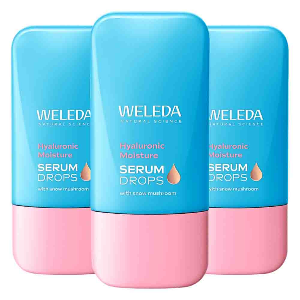 3x WELEDA Serum Drops Hyaluronic Boost 30 ml