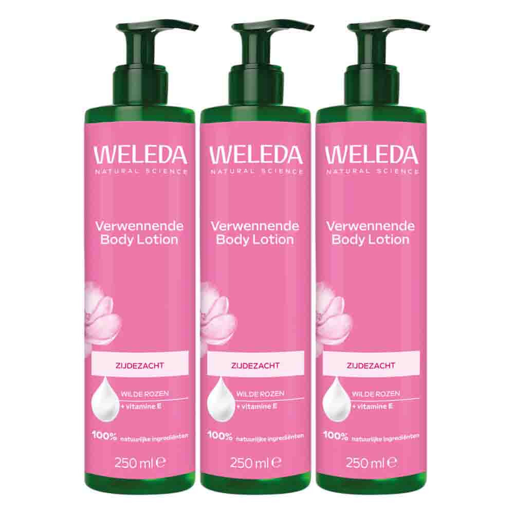 3x WELEDA Wilde Rozen Bodylotion 250 ml