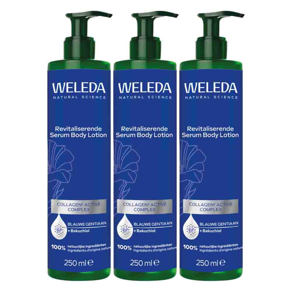 3x WELEDA Blauwe Gentiaan & Edelweiss Bodylotion 250 ml