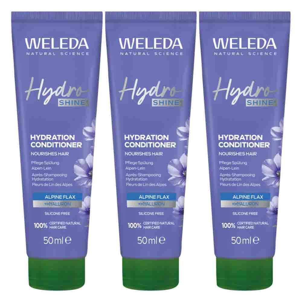 3x WELEDA Hydro Shine Conditioner 150 ml