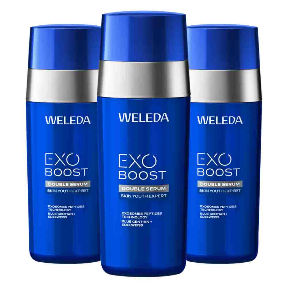 3x WELEDA Exo Boost Double Serum 30 ml