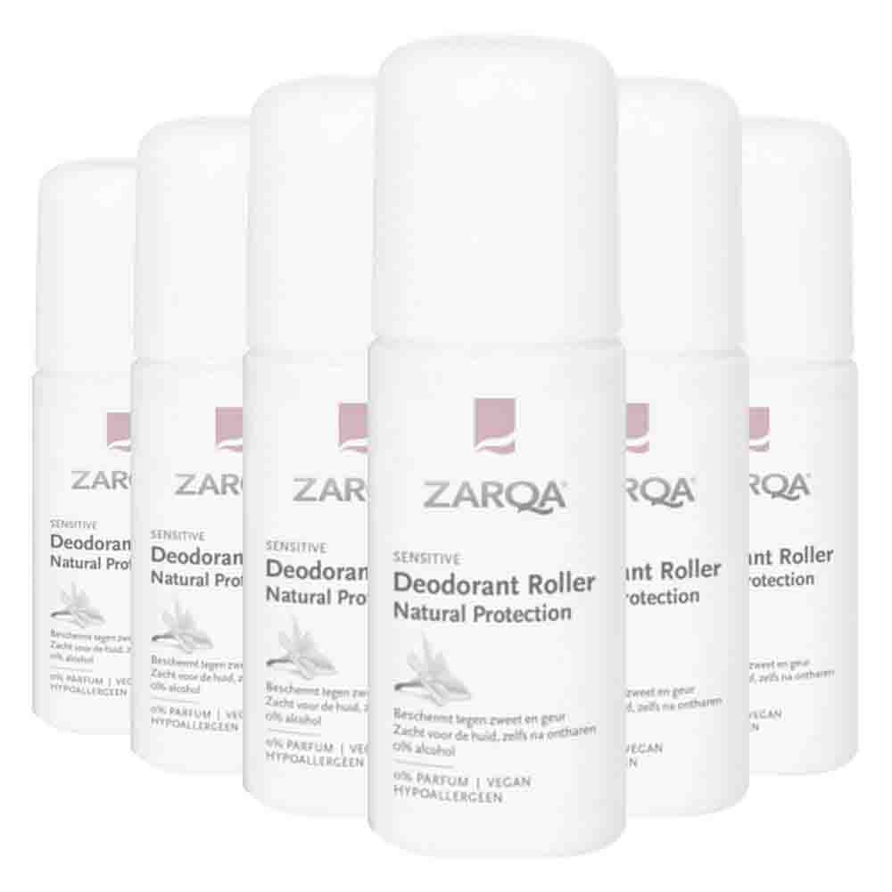 6x Zarqa Sensitive Deodorant Roller 50 ml