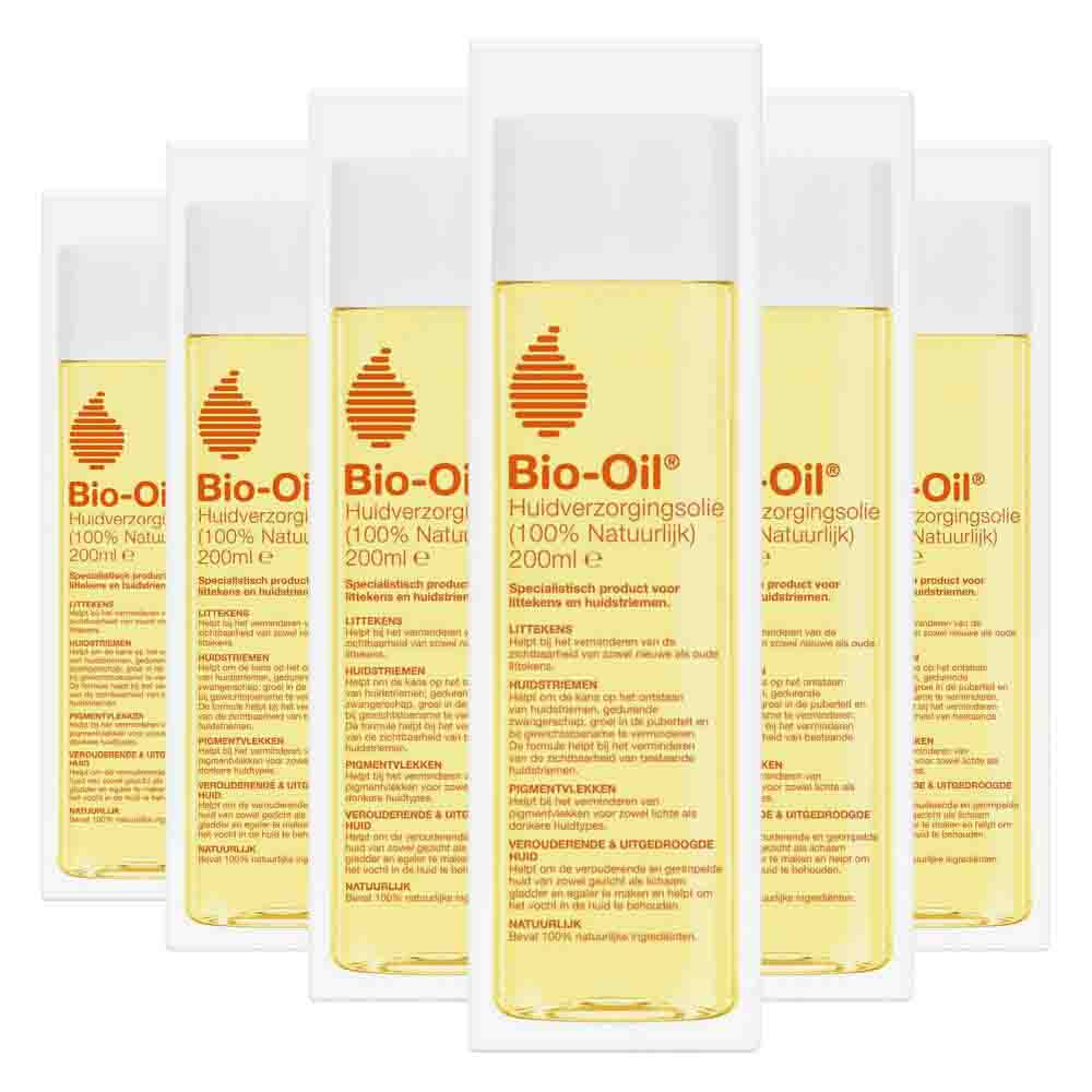 6x Bio-Oil Huidverzorgingsolie 100% natuurlijk 200 ml