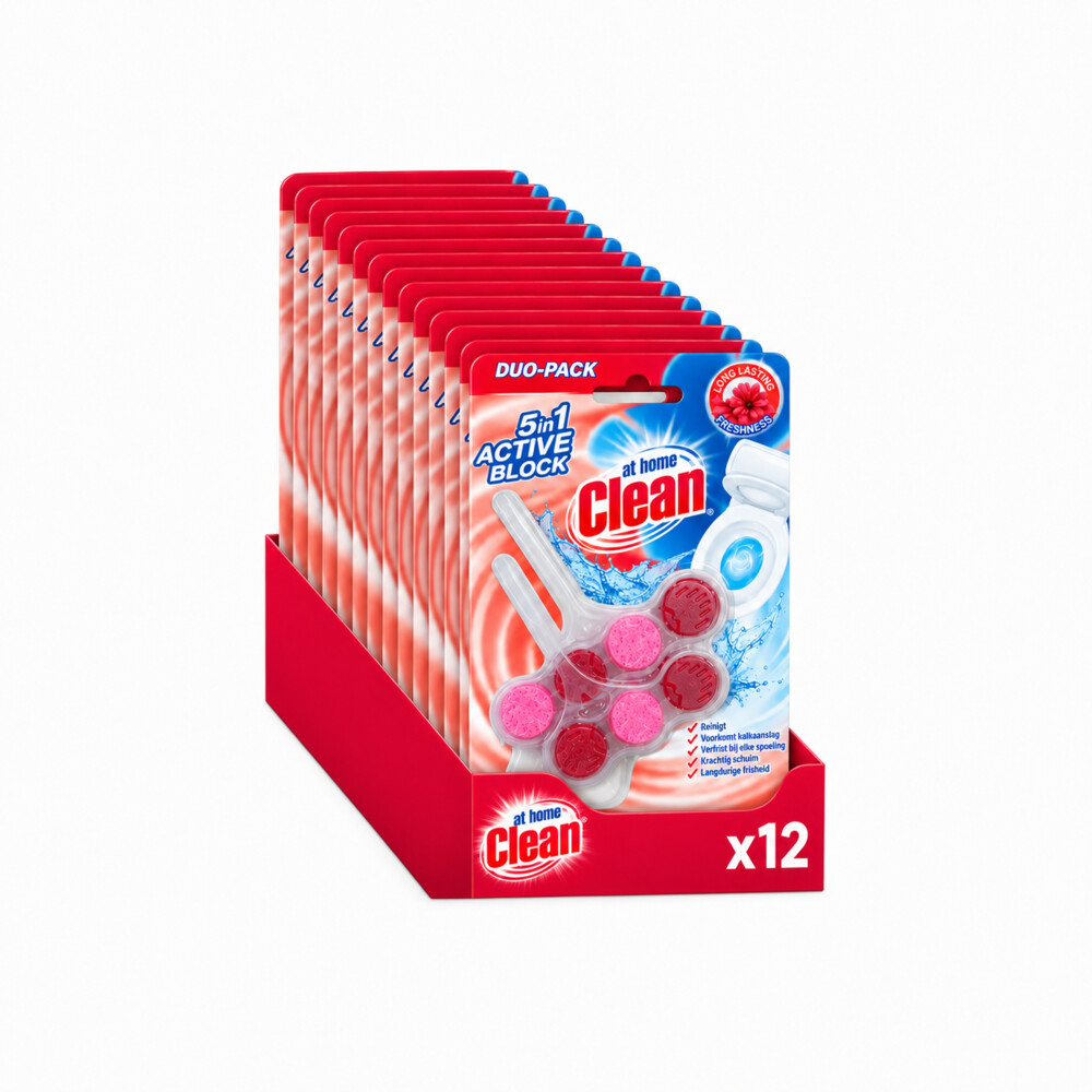 12x At Home Toiletblok Flower 2 stuks