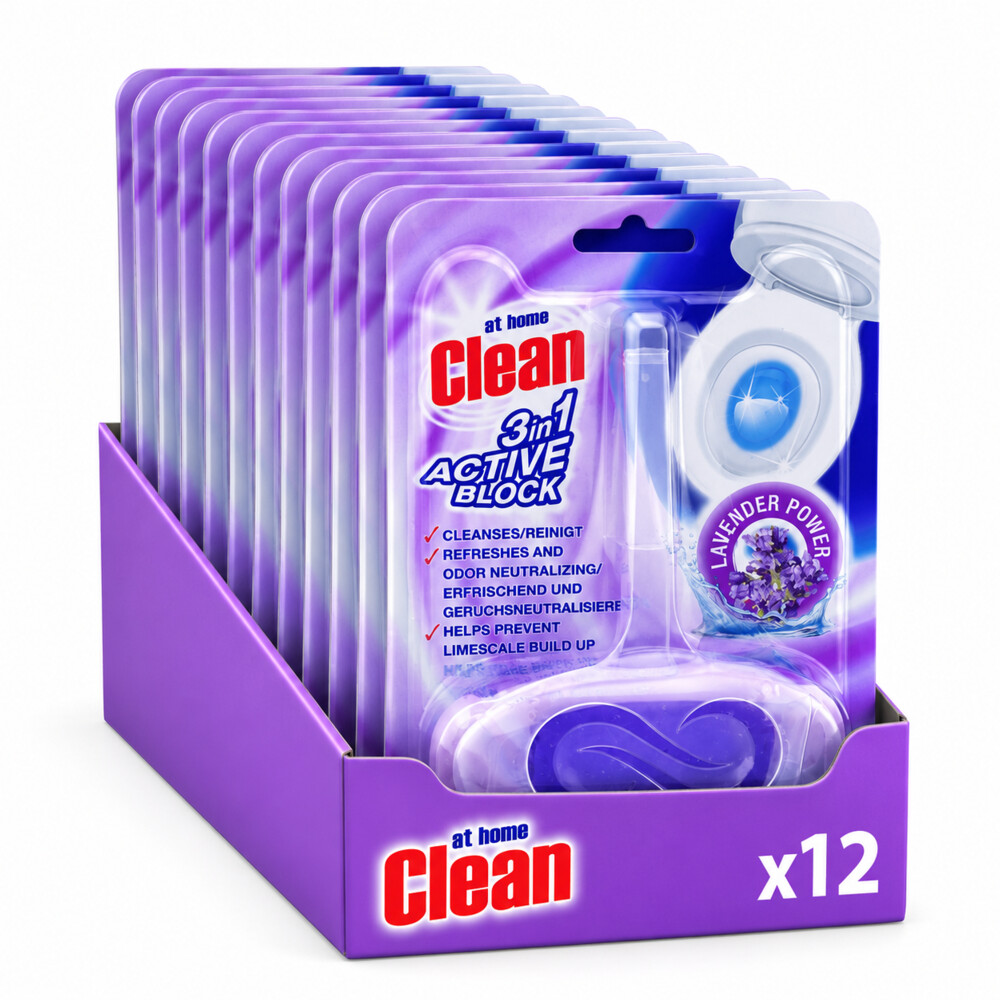 12x At Home Toiletblok 3-in-1 Lavender