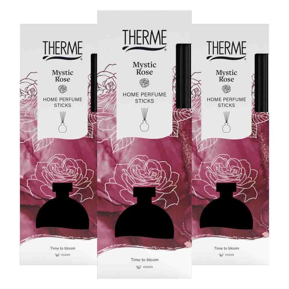 3x Therme Mystic Rose Home Perfume Sticks 150 ml
