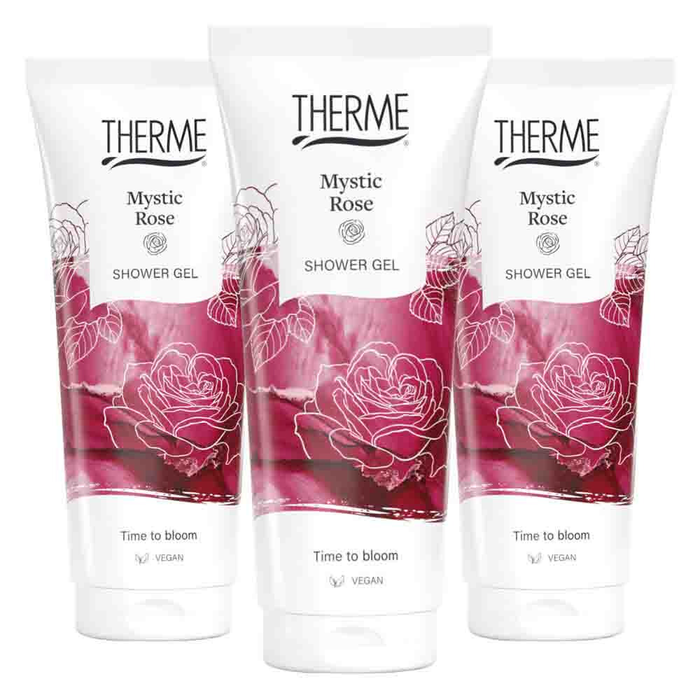 3x Therme Mystic Rose Shower Gel 200 ml