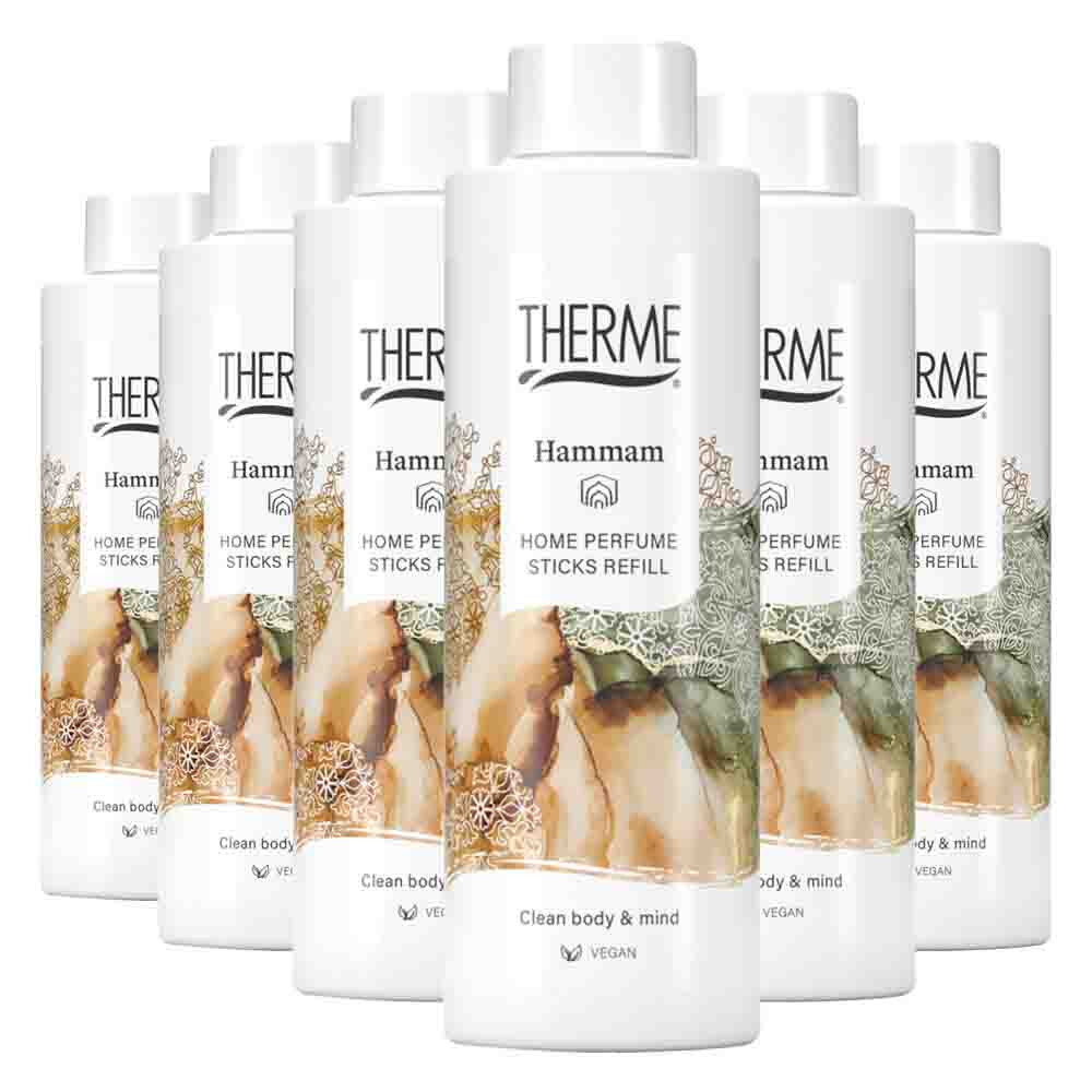 6x Therme Hammam Home Perfume Sticks Refill 150 ml