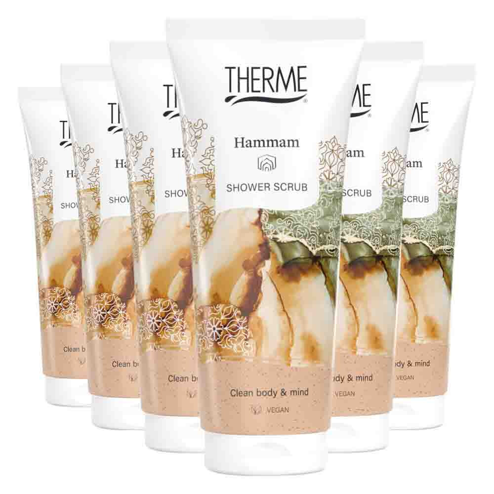 6x Therme Hammam Shower Scrub 200 ml