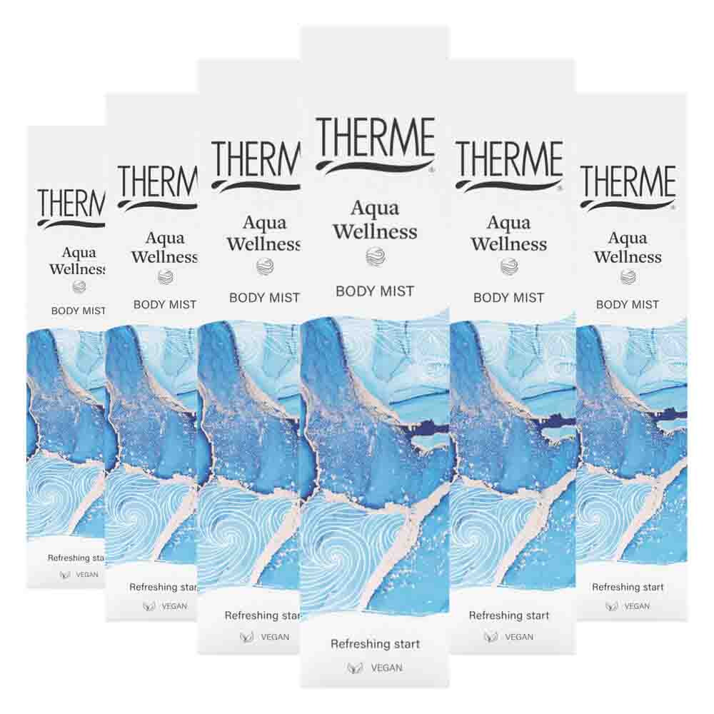 Therme 6x Aqua Wellness Body Mist 60 ml - 6 stuks