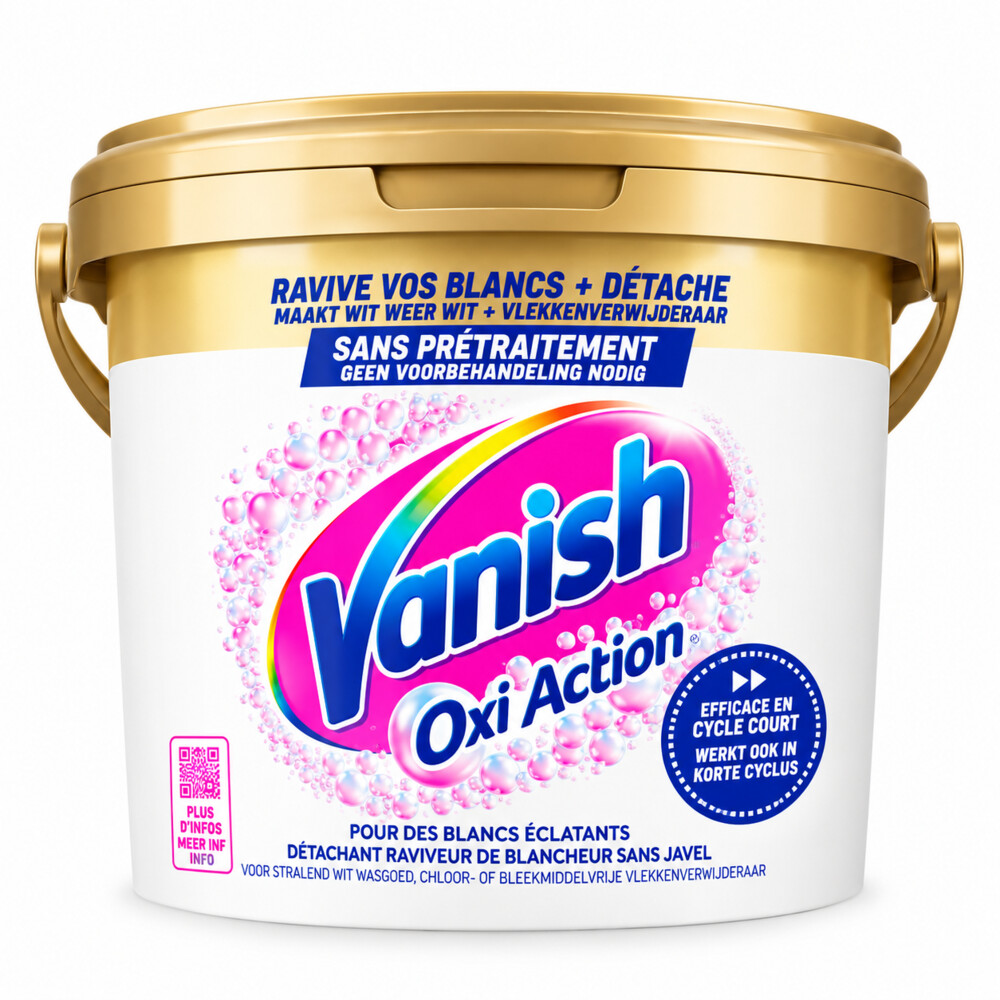Vanish Oxi Action Poeder White Vlekverwijderaar 2700 gr