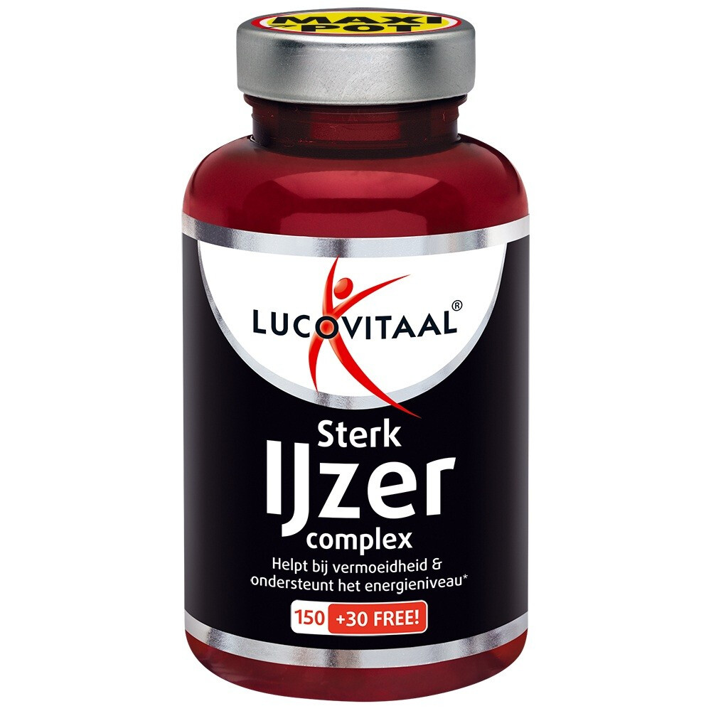 2+2 gratis: Lucovitaal Sterk IJzer Complex 180 tabletten