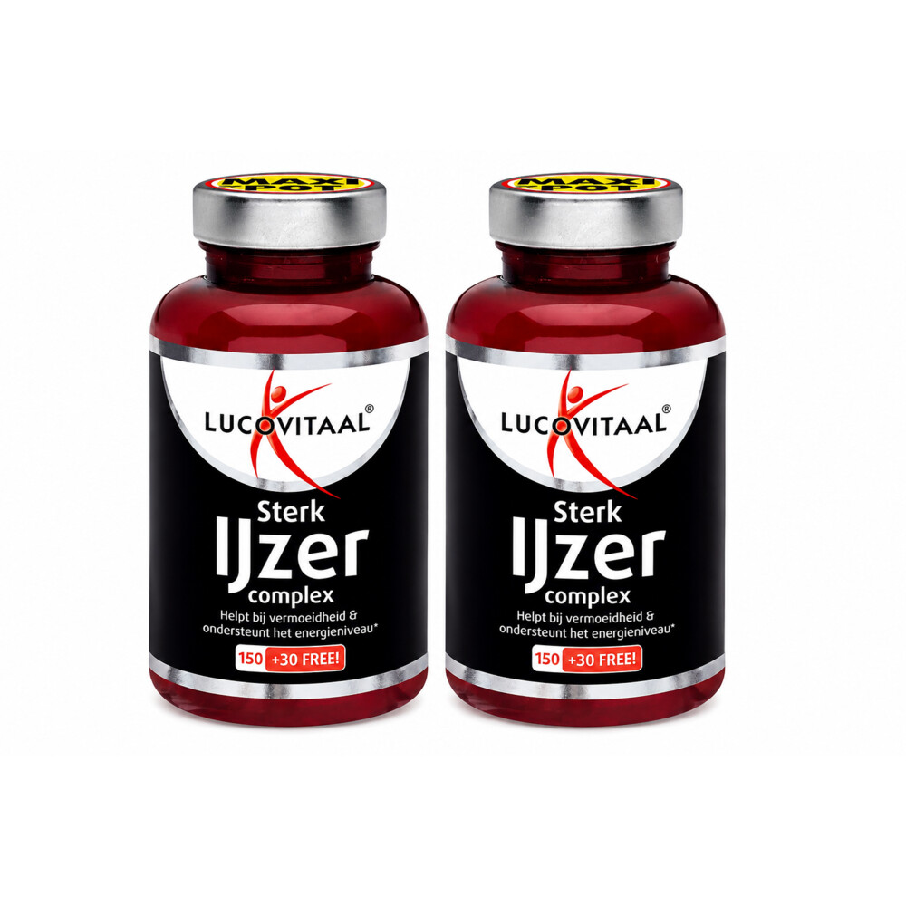 Lucovitaal 2x Sterk IJzer Complex 180 tabletten - 360 stuks