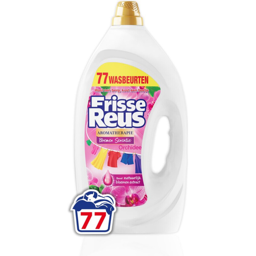 Witte Reus Wasmiddel Frisse Reus Gel Orchidee 77 Wasbeurten 3,465 liter