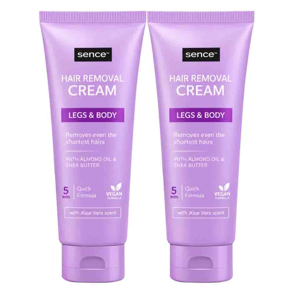 Sence 2x Ontharingscrème voor Gevoelige Huid 150 ml - 2 stuks