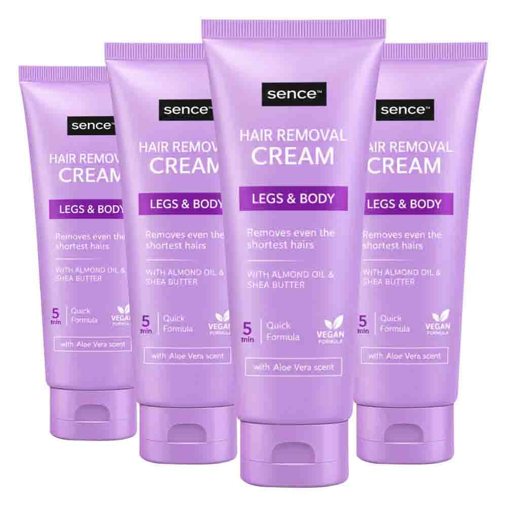 Sence 4x Ontharingscrème voor Gevoelige Huid 150 ml - 4 stuks