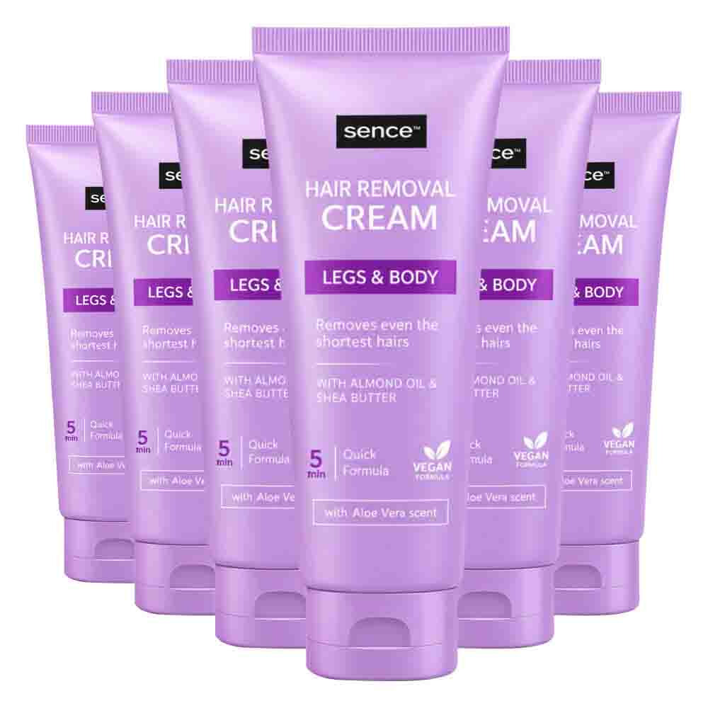 Sence 6x Ontharingscrème voor Gevoelige Huid 150 ml - 6 stuks