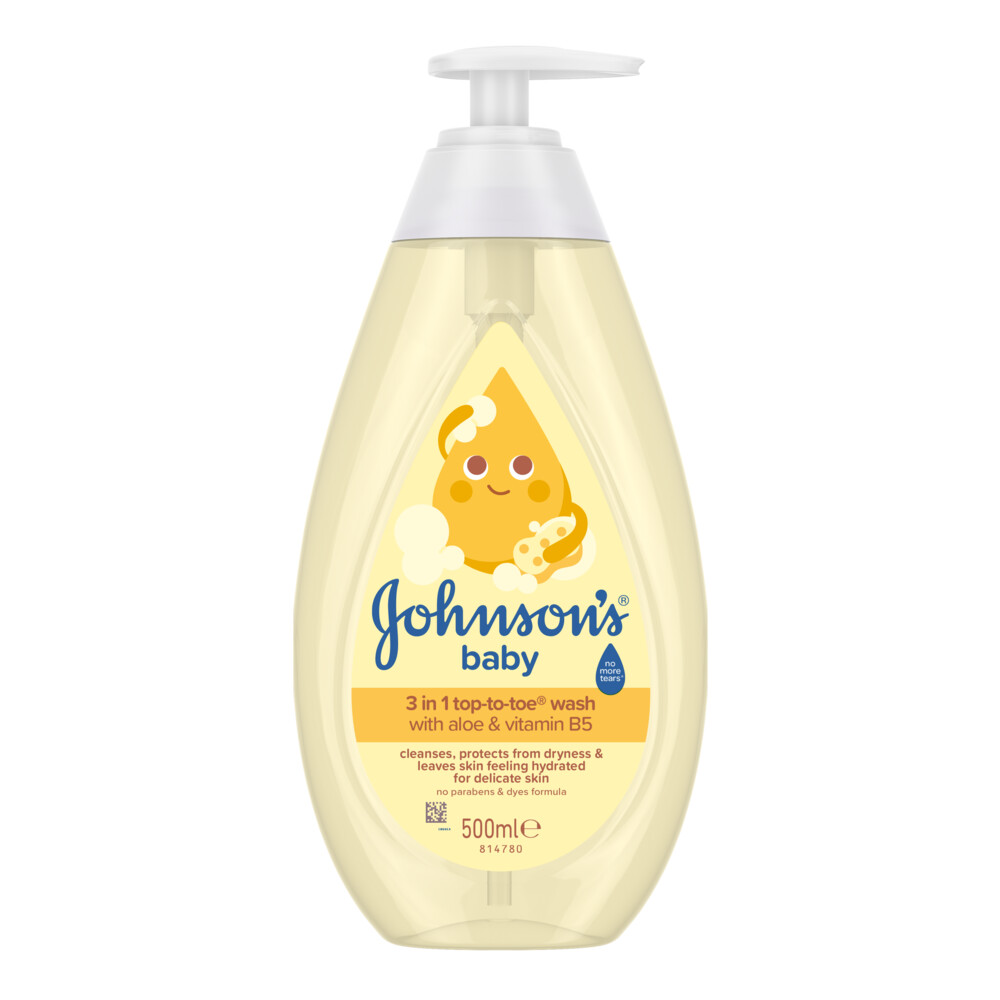 1+1 gratis: Johnson's Baby 2-in-1 Top-to-Toe Wash 500 ml