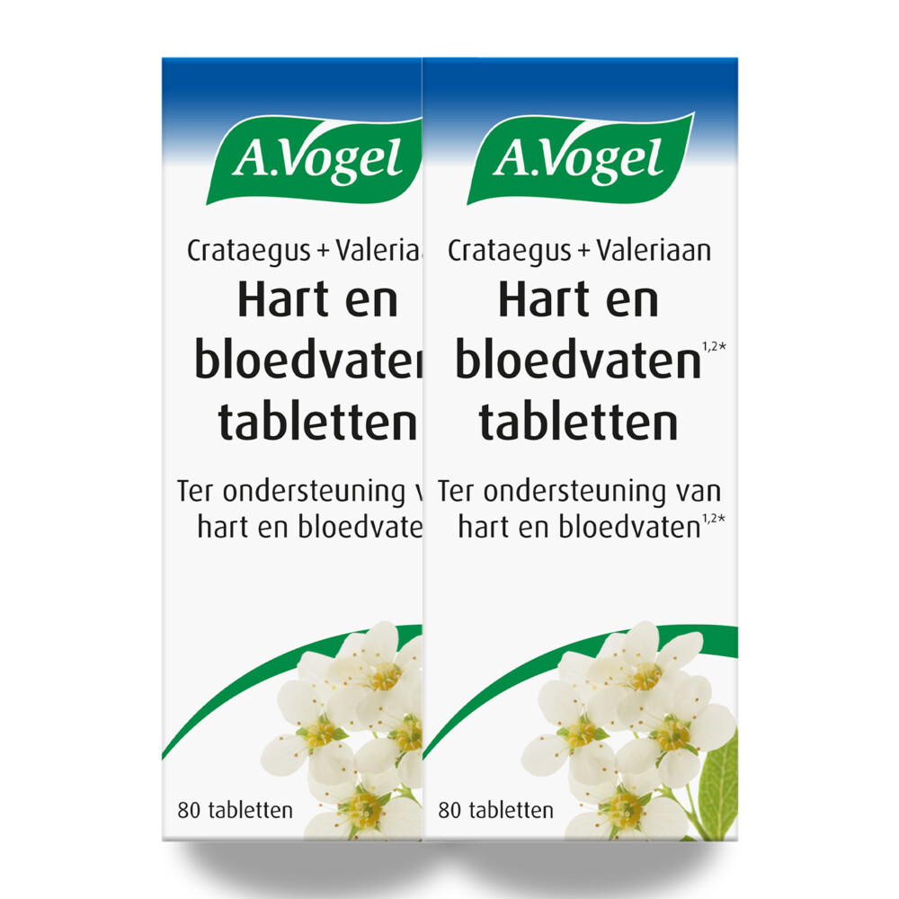 2x A.Vogel Crataegus Hart en Bloedvaten Tabletten 80 stuks