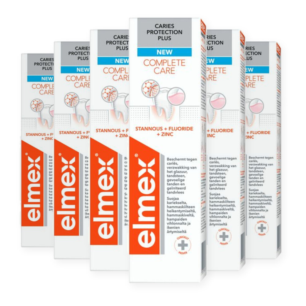 Elmex 6x Tandpasta Caries Protection Plus Complete Care 75 ml - 6 stuks