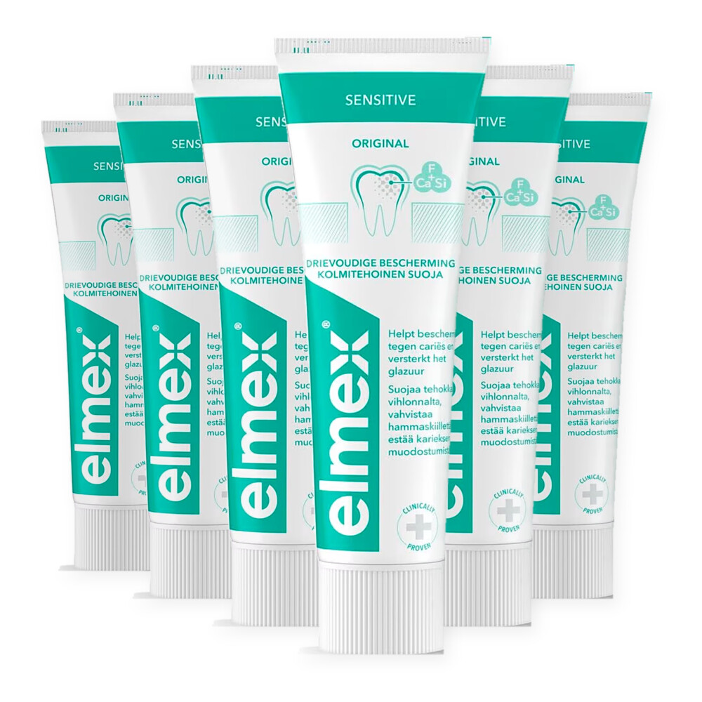 6x Elmex Tandpasta Sensitive Original 75 ml