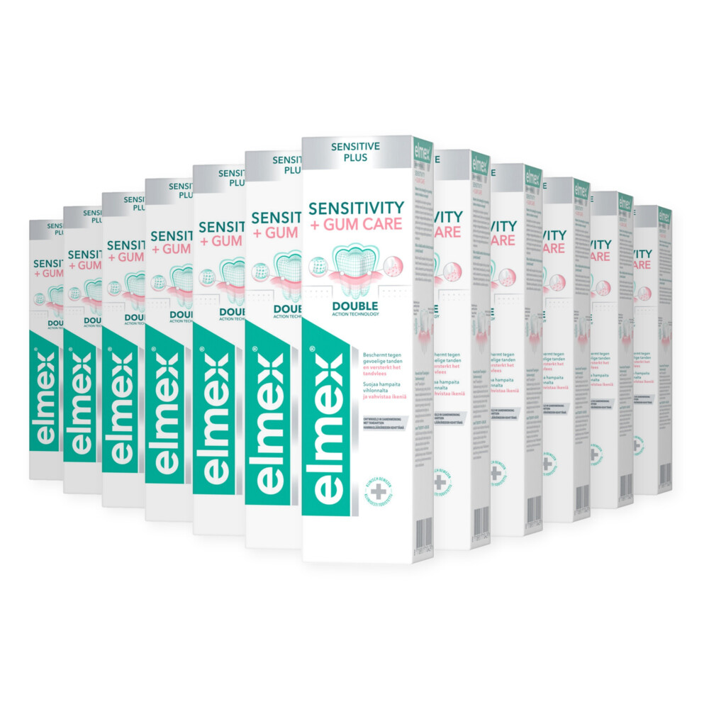 Elmex 12x Tandpasta Sensitive Plus Gum Care 75 ml - 12 stuks