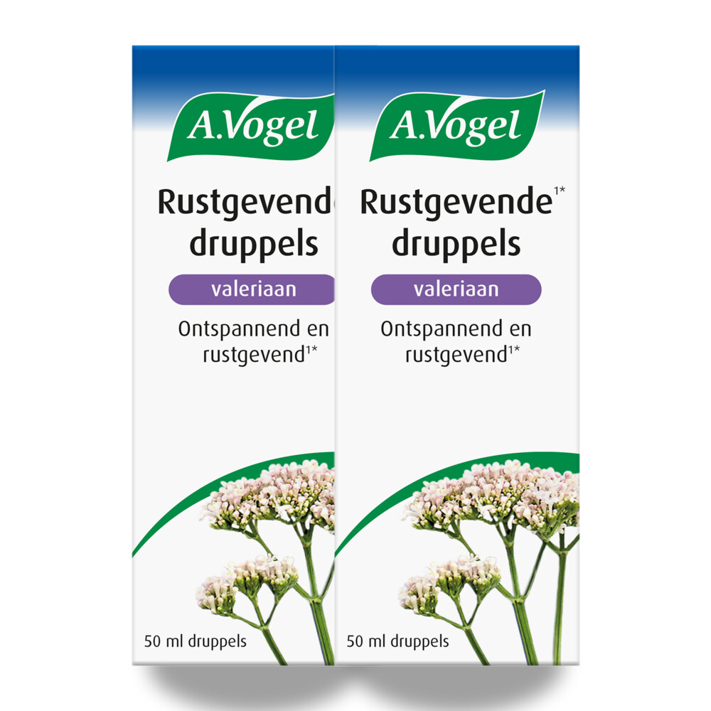 2x A.Vogel Rustgevende Valeriaan Druppels 50 ml