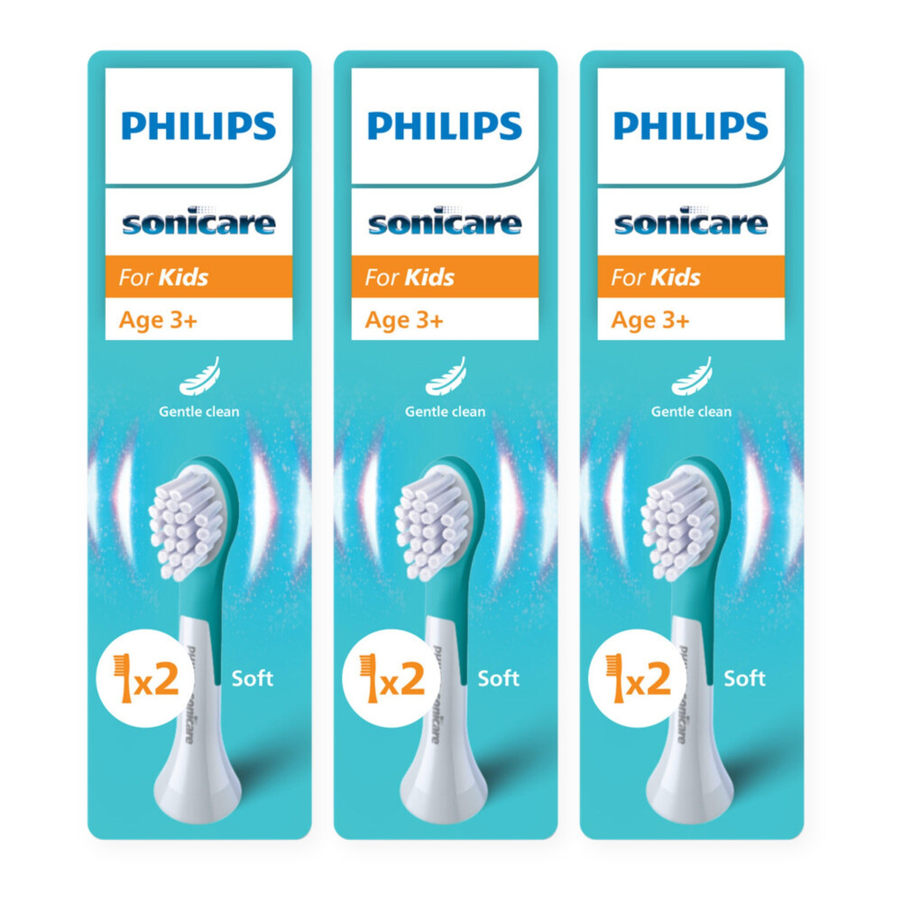 3x Philips Sonicare Opzetborstels Kids Mini HX6032/90 2 stuks